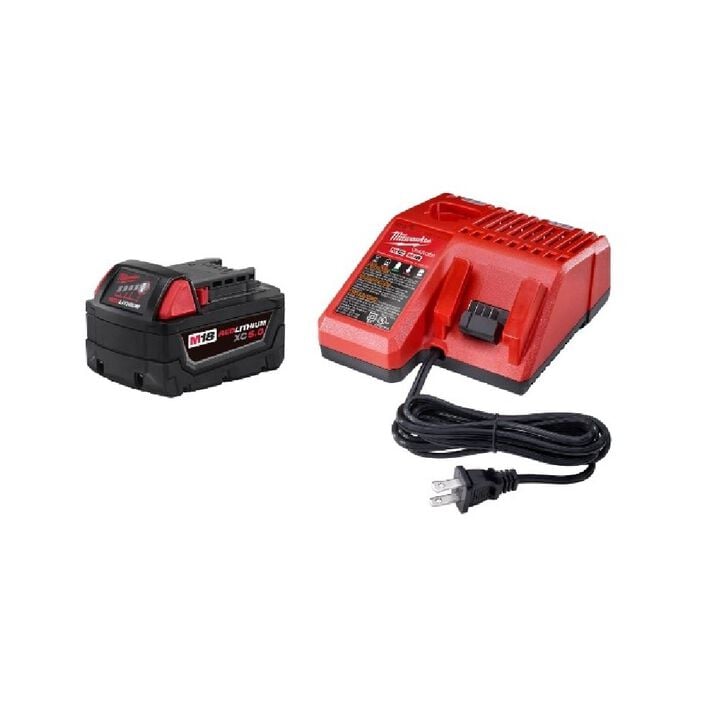 Milwaukee M18 Fuel 3/8 Inch Compact Impact Wrench and XC5.0 Starter Kit Bundle, large image number 10