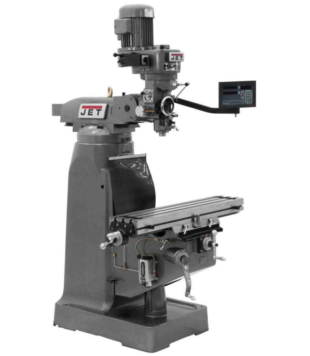 JET Vertical Milling Machine JTM-1 with NEWALL DRO DP700 3AX KNEE(, large image number 3