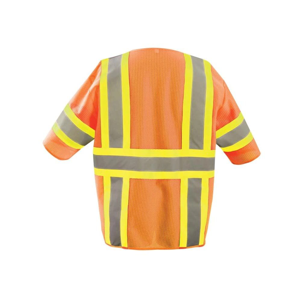 Occunomix Two-Tone Vest Orange Class 3 Self Extinguishing Small, large image number 2