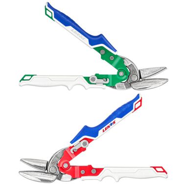 Lenox Offset Left and Right Cut Aviation Snips Combo, large image number 1