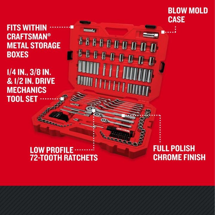 CRAFTSMAN Mechanics Tool Set, 159pc, large image number 1