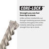 Spyder 1/4 Inch x 6 Inch SDS-Plus 4-Cutter Carbide-Tip Rotary Hammer Drill Bit, small image number 5
