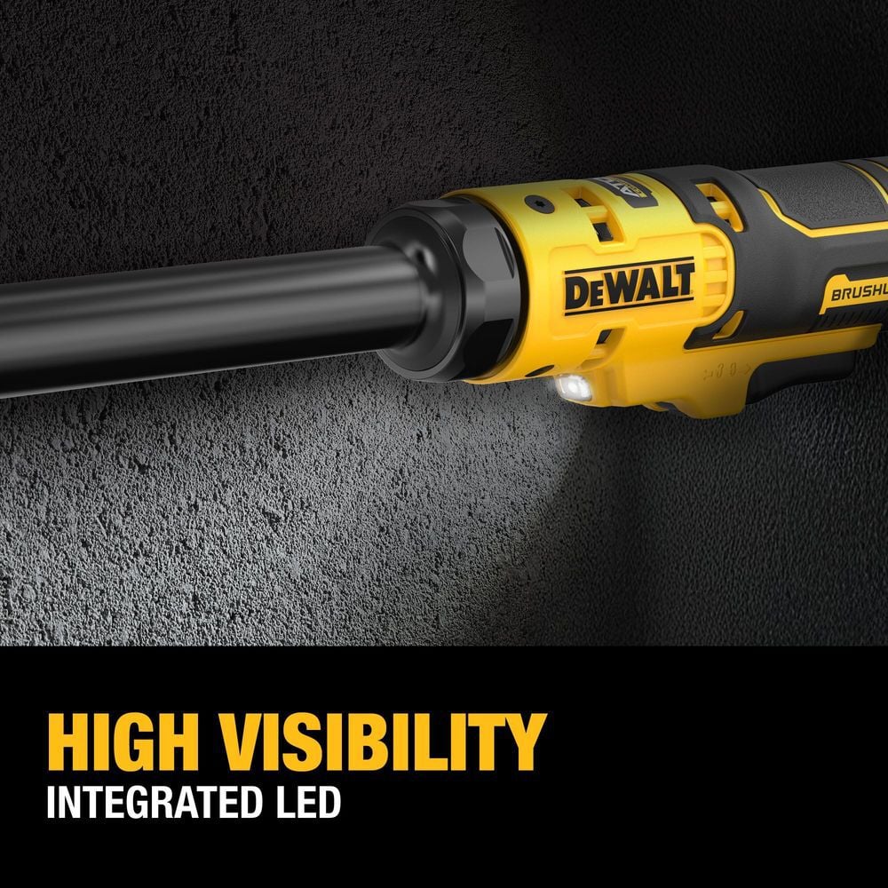 DEWALT 20V MAX ATOMIC 3/8 Inch Extended Reach Ratchet (Bare Tool), large image number 6