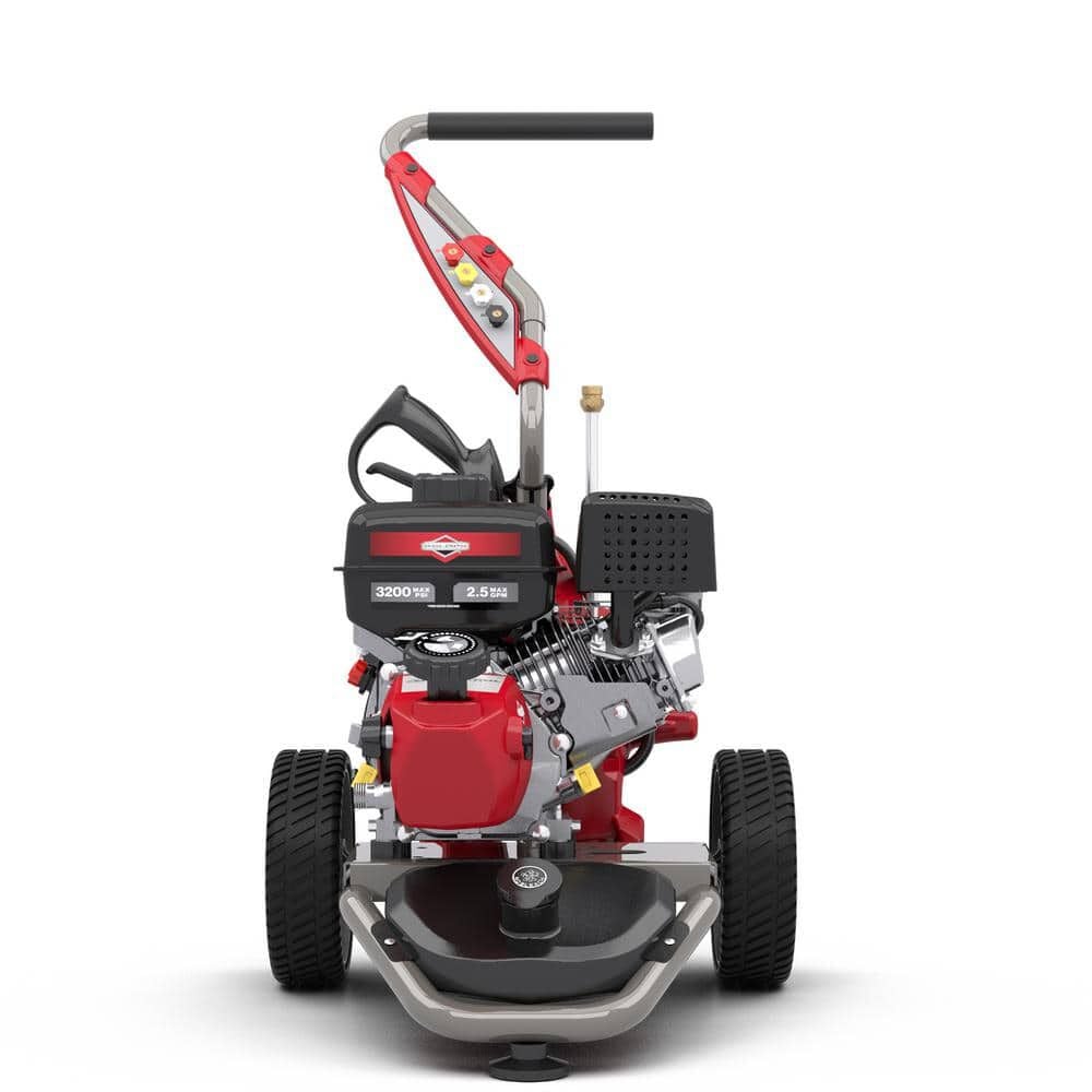 Briggs and Stratton 3200 PSI 2.5 GPM Gas Powered Cold Water Pressure Washer with 4 Spray Tips – 022019
