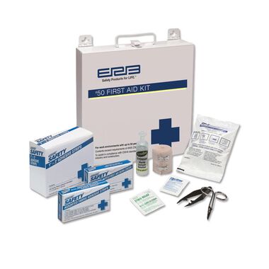 ERB 50 Person ANSI Premium First Aid Kit with Metal Case, large image number 0