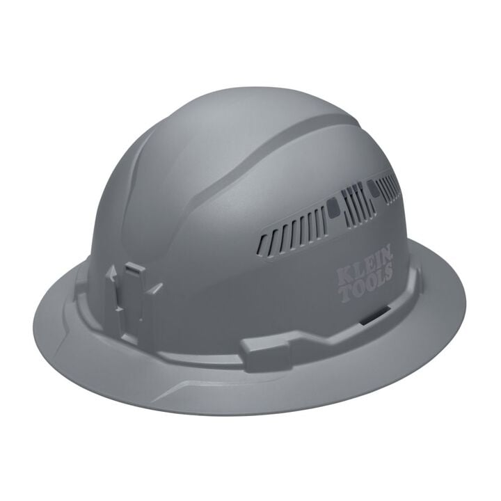 Klein Tools Full Brim Vented Hard Hat Gray