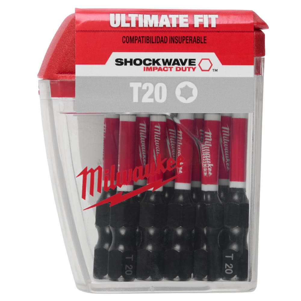 Milwaukee SHOCKWAVE 2 in Impact T20 Power Bits 15 Pack, large image number 9