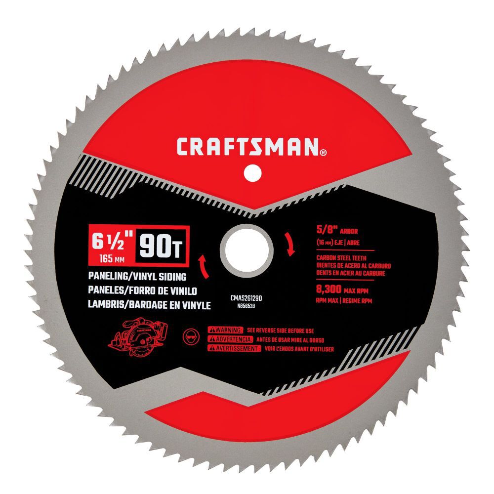 CRAFTSMAN 6-1/2 Inch 90T Paneling/Vinyl Siding Circular Saw Blade, large image number 2