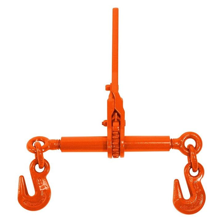 Columbus Mckinnon Heavy Duty Ratchet Load Binder for 3/8 Inch Grade 80 or Grade 100 Orange