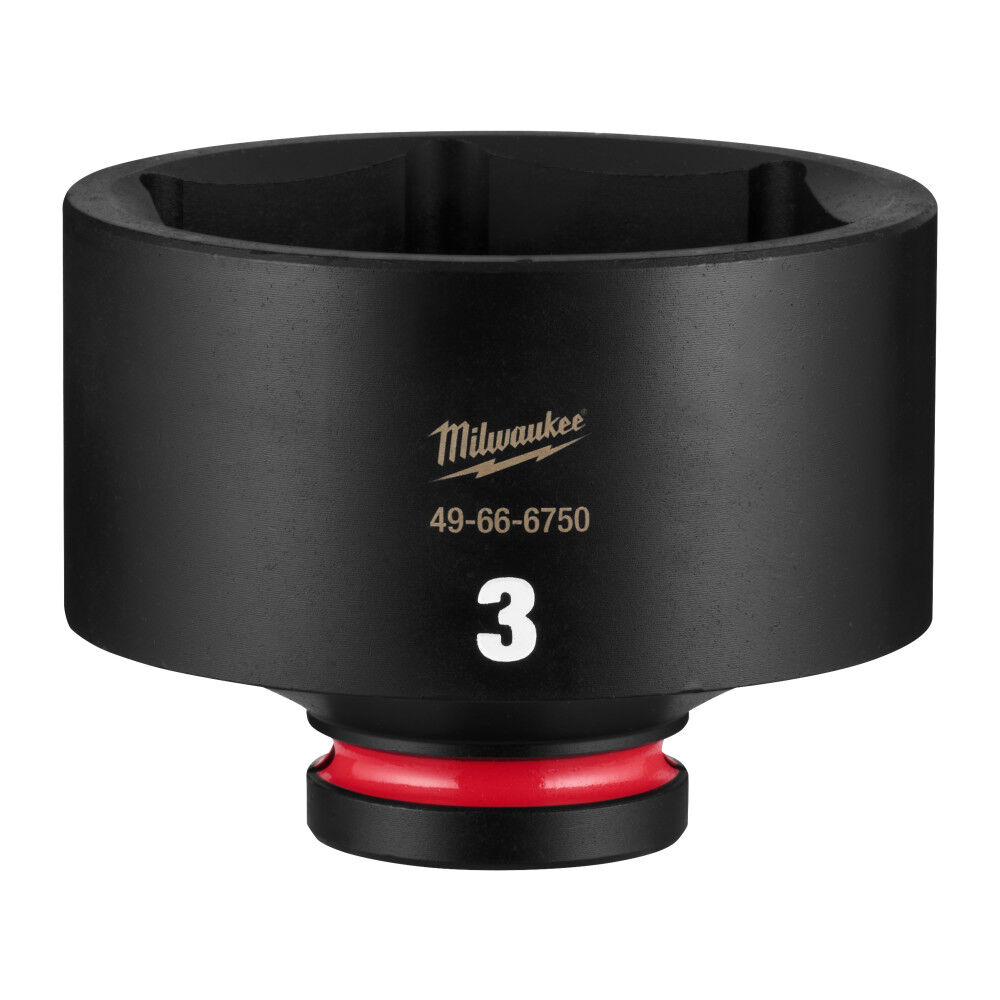 Milwaukee SHOCKWAVE Impact Duty 3/4 Inch Drive 3 Inch Standard 6 Point Socket - 49-66-6750