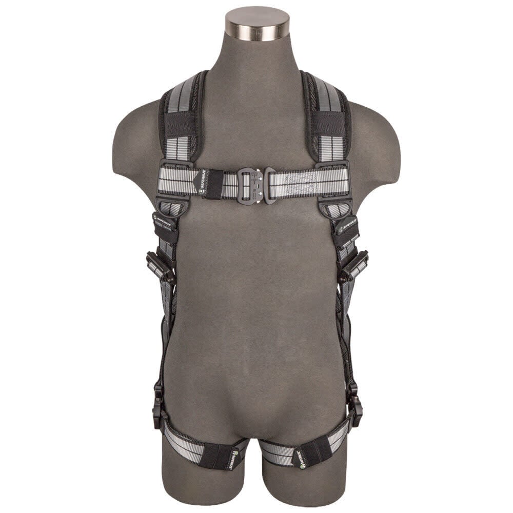 Safewaze PRO Slate Full Body Harness: Alu 1D, Alu QC Chest/Legs - 020-1220