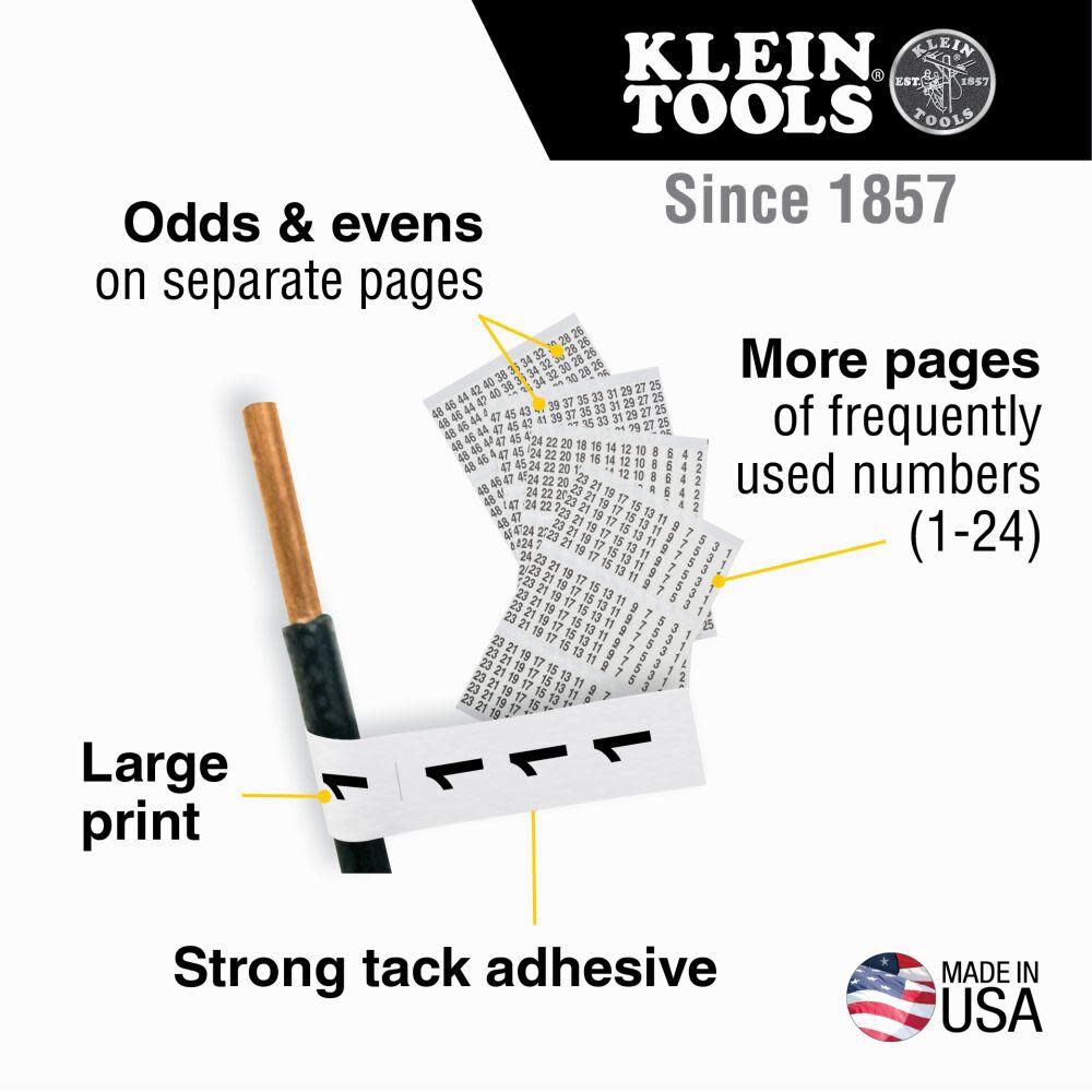 Klein Tools Wire Marker Book 148 56250 Acme Tools