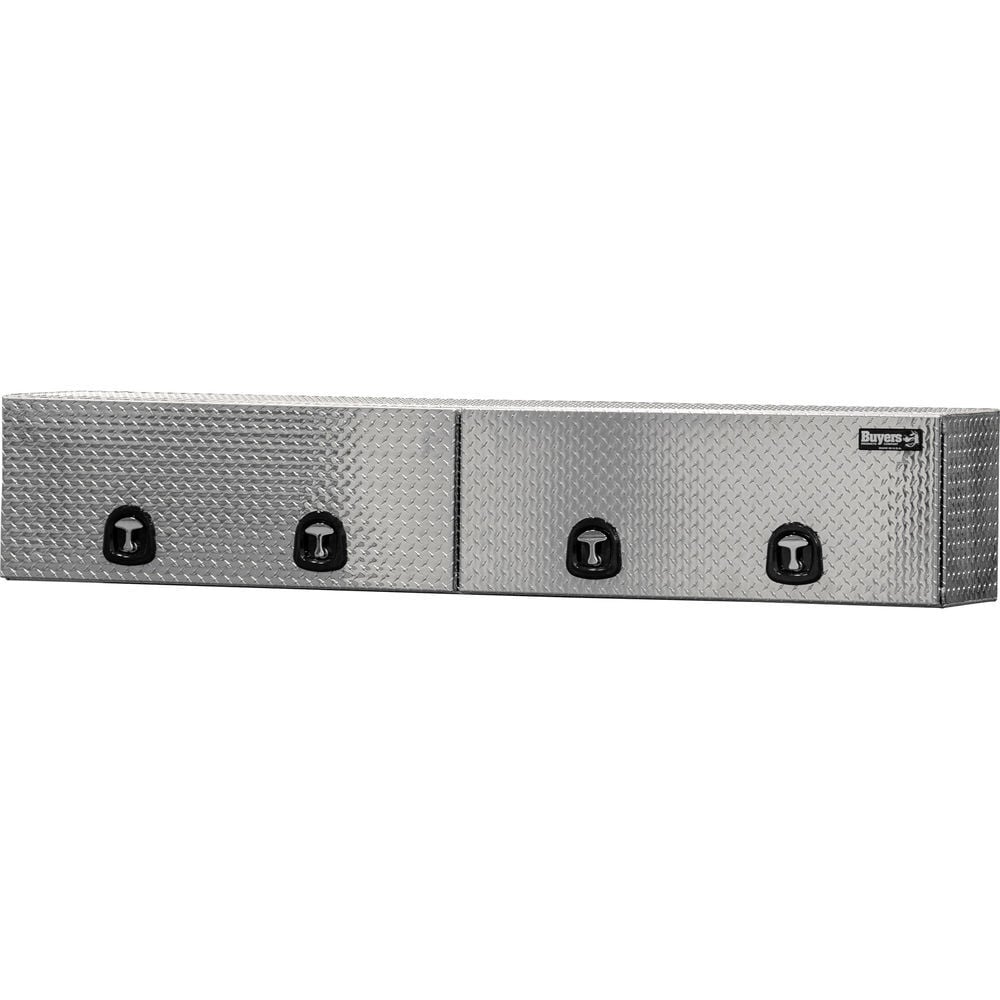 Buyers Products Company 18x16x96 in Diamond Tread Aluminum Topsider Truck Box with Flip-Up Doors, large image number 3