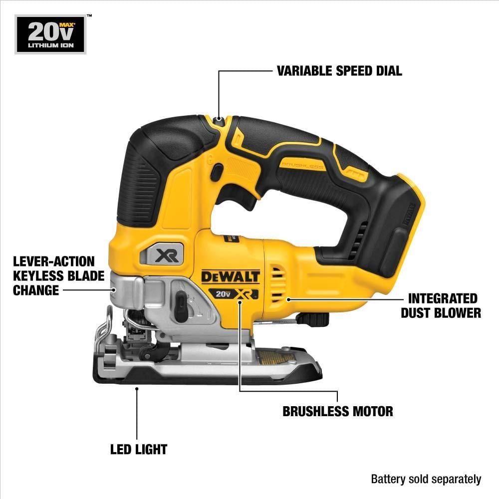 DEWALT XR 20V Max Keyless Jigsaw Kit, large image number 2