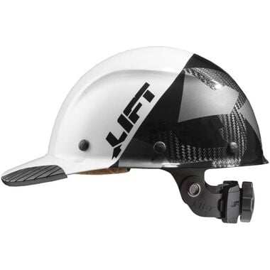 Lift Safety Hard Hat DAX FIFTY50 White/Black Camo CarbonFiber Cap