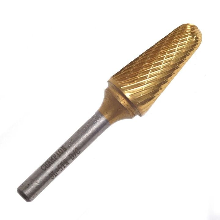 Champion Cutting Tool SL4 Double Cut TIN Carbide Burr, large image number 0