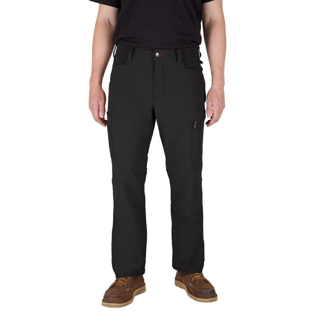 Milwaukee FREEFLEX Tech Pants, Black Size 36X30 - M651B-3630