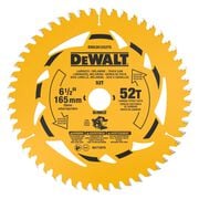 DEWALT 6-1/2 Inch 52T Laminate and Melamine Track Saw Blade