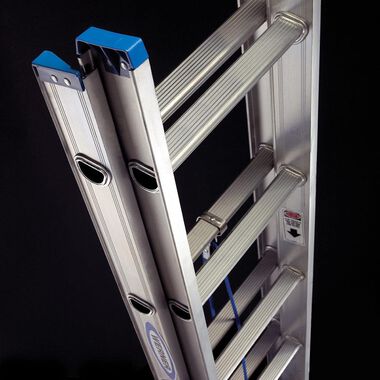 Werner 40-ft Aluminum 250-lb Type I Extension Ladder, large image number 3