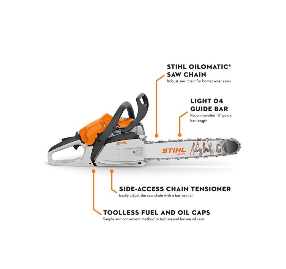 Stihl MS 182 PICCO Micro Mini 16 Inch Bar Gasoline Chainsaw, large image number 3