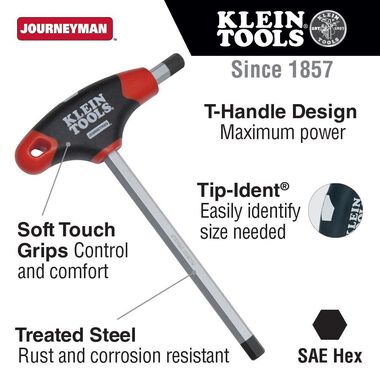 Klein Tools 1/2in Hex Journeyman T-Handle 9in, large image number 1