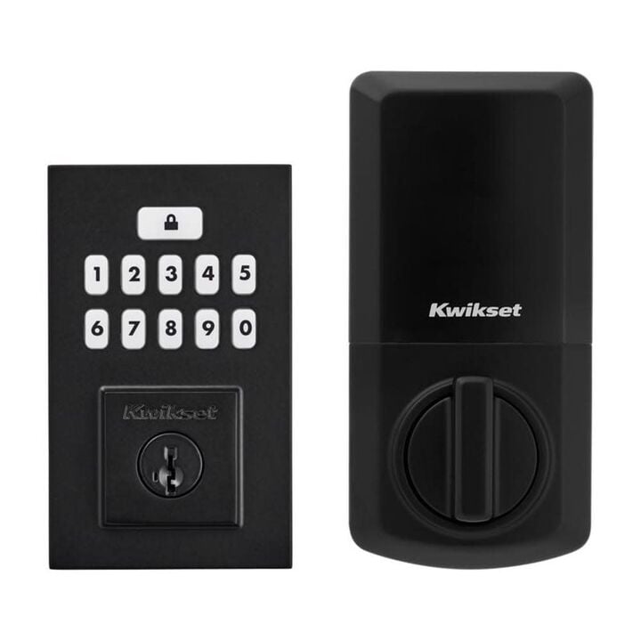 Kwikset 260 SmartCode Electronic Deadbolt Matte Black