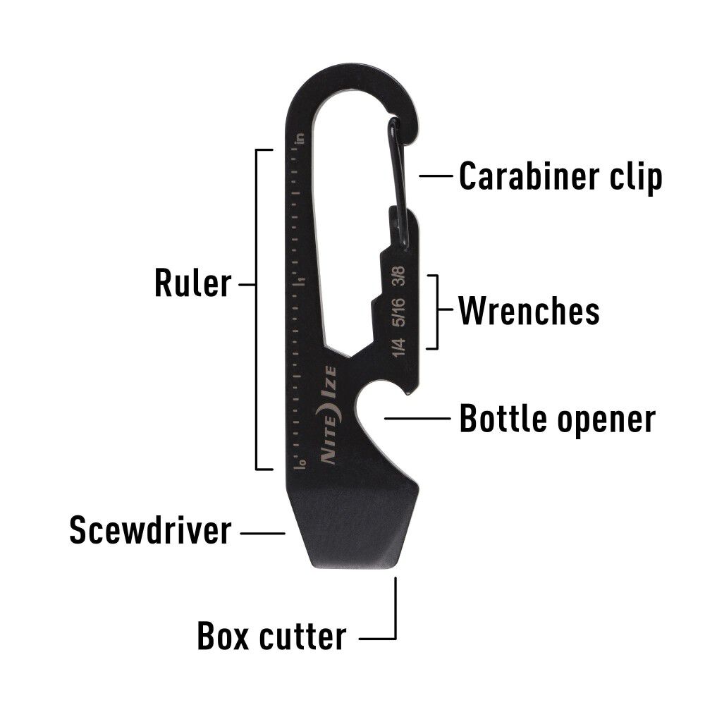 Nite Ize 6-in-1 Doohickey Stainless Steel Key Multi-Tool, large image number 3
