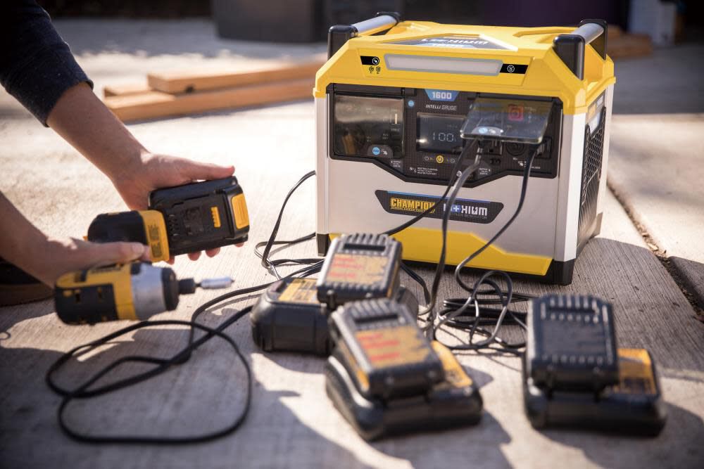 Champion Power Equipment 1638 Watt Hour 3200 1600W Power Station Lithium Ion Battery Solar Generator Portable 100594 Acme Tools