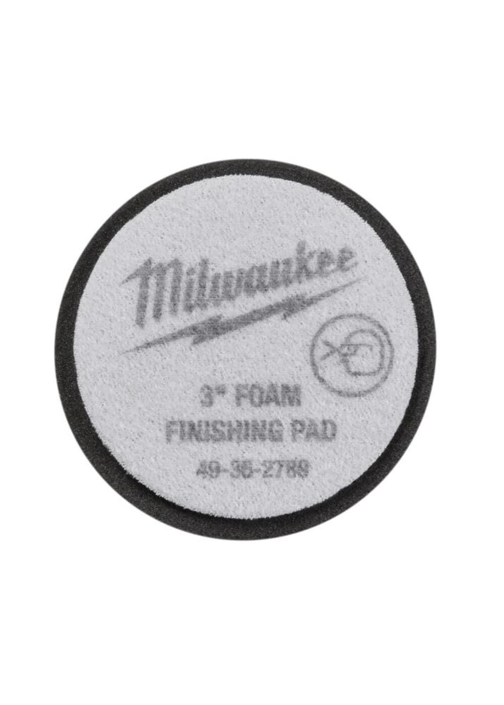 Milwaukee 3 in. Black Foam Finishing Pad 5PC, large image number 3