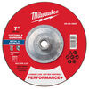 Milwaukee 7 Inch x 1/8 Inch x 5/8 Inch-11 Performance+ Dual Metal Cut & Grind Wheel Type 27, small image number 1