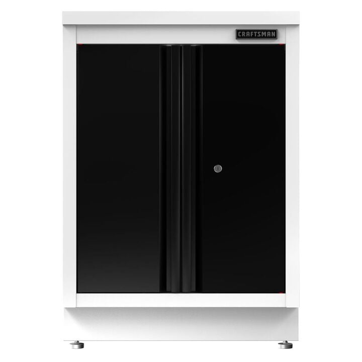 CRAFTSMAN Welded 2-Door Base Cabinet White and Black, large image number 1