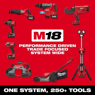 Milwaukee M18 Red Exterior Rotary Laser Level Kit with Receiver, Tripod, & Grade Rod, large image number 14