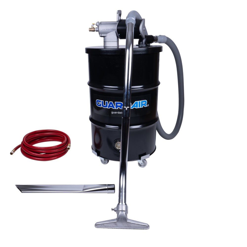 Guardair PowerQUAD 55 Gallon Pneumatic Vacuum Kit with 2 Inch Inlet, large image number 1