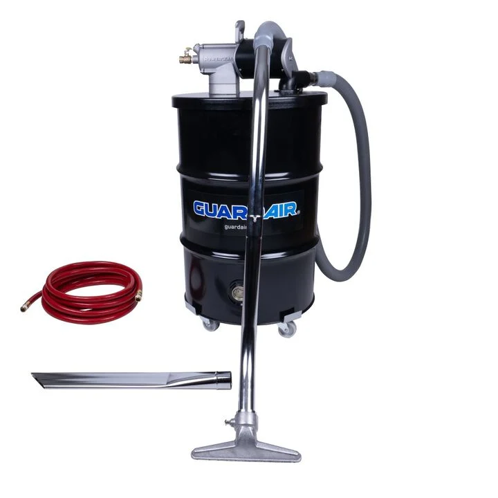 Guardair PowerQUAD 55 Gallon Pneumatic Vacuum Kit with 2 Inch Inlet