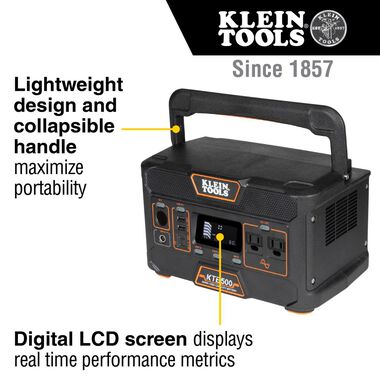 Klein Tools Portable Power Station 500W, large image number 1