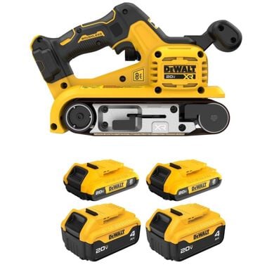 DEWALT 20V MAX Cordless Belt Sander & Battery Pack Bundle