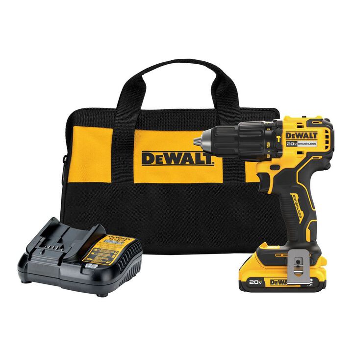 DEWALT 20V MAX Brushless Cordless 1/2in Hammer Drill Kit, large image number 1