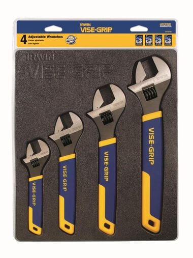 Irwin 4 piece Adjustable Wrench Tray Set, large image number 0