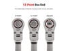 Tekton Flex Head 12 Point RatchetIng CombInation Wrench Set 19 Piece, small image number 3
