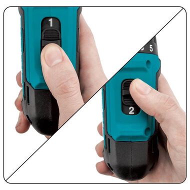 Makita 12V Max CXT Lithium-Ion Cordless 1/4 In. Hex Driver-Drill Kit (2.0Ah), large image number 8