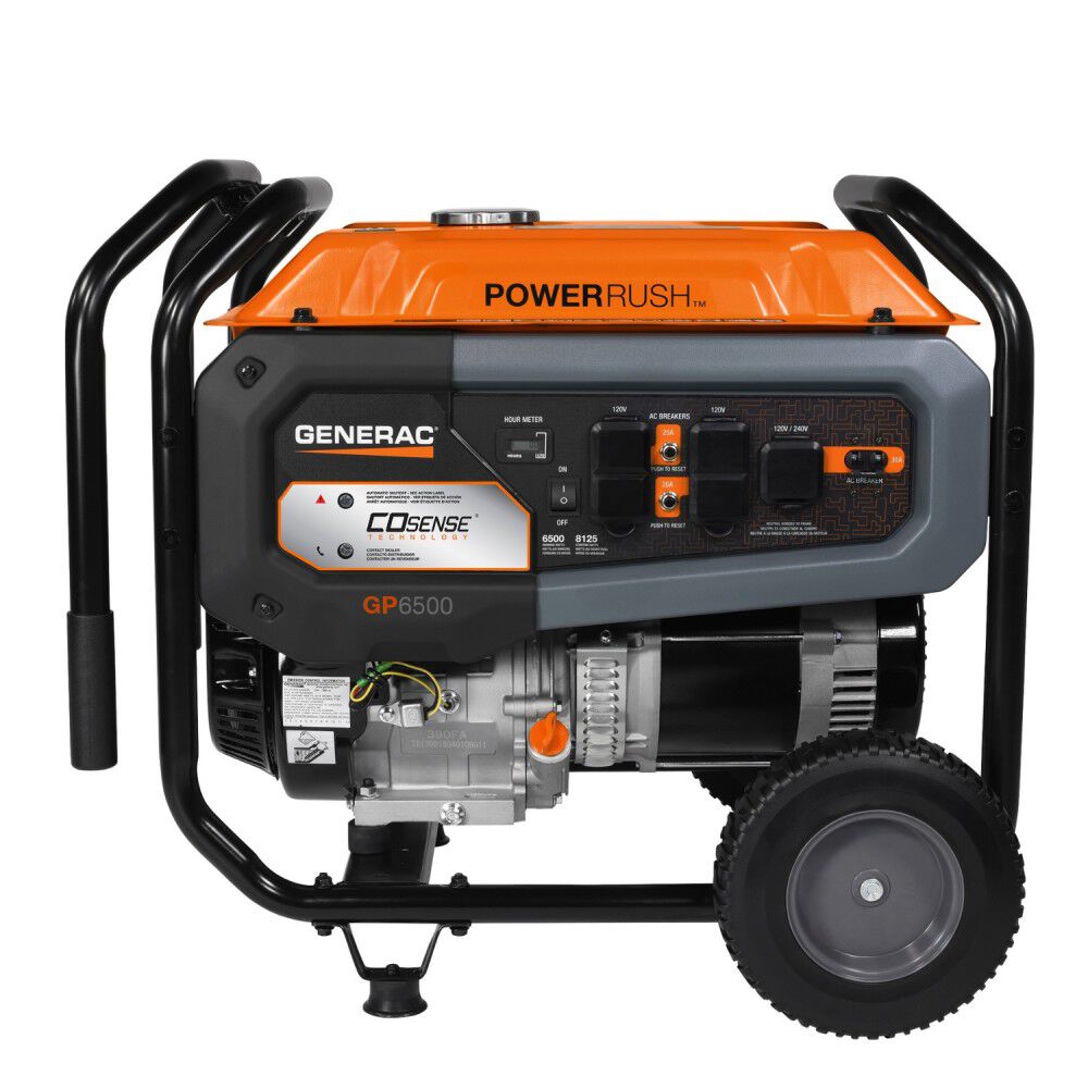 Generac GP Series 8,125 Watt Gas Powered 49-State Portable Generator with COsense Technology, large image number 2