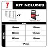 Milwaukee Combination Wrench Metric Flex Head Ratcheting Set 7pc, small image number 2