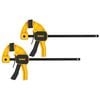DEWALT 2 Pack Small One-Handed Bar Clamps, small image number 1