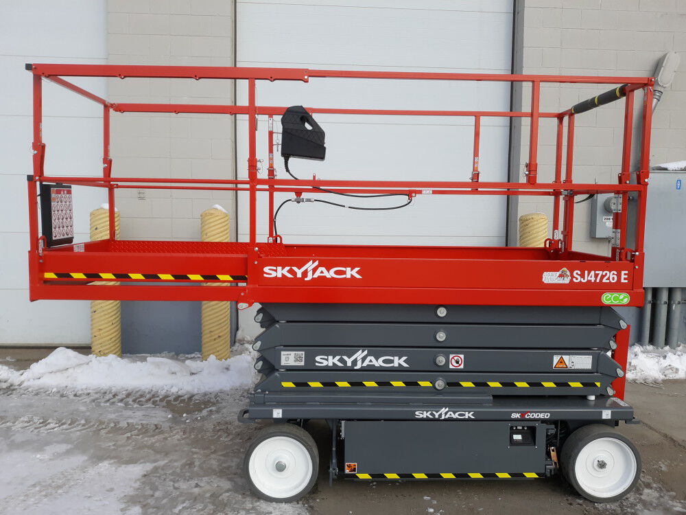 【saki】 Skyjack 26 Ft. E-Drive Electric Slab Scissor Lift SJ4726 E