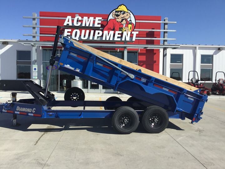 Diamond C LPT 14 Ft Heavy Duty Telescopic Dump Trailer, large image number 13
