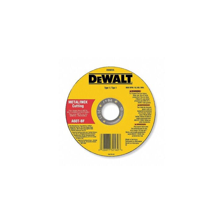 DEWALT 3 In. x 1/16 In. x 3/8 In. A60T Long Life Wheel, large image number 1