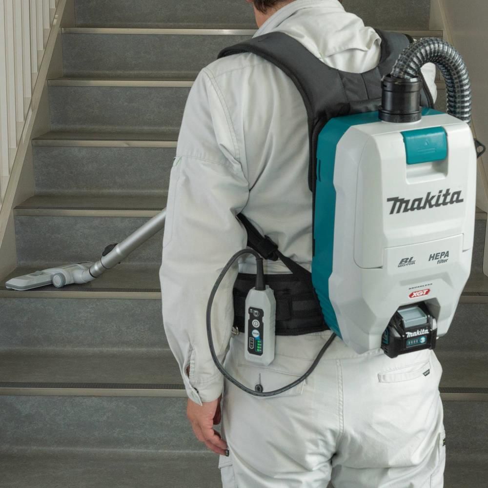 Makita 40V max XGT 2 Quart HEPA Backpack Dry Vacuum Kit, large image number 9