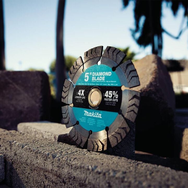 Makita 5 Inch Segmented Turbo Rim Diamond Blade for Concrete and Brick, large image number 5