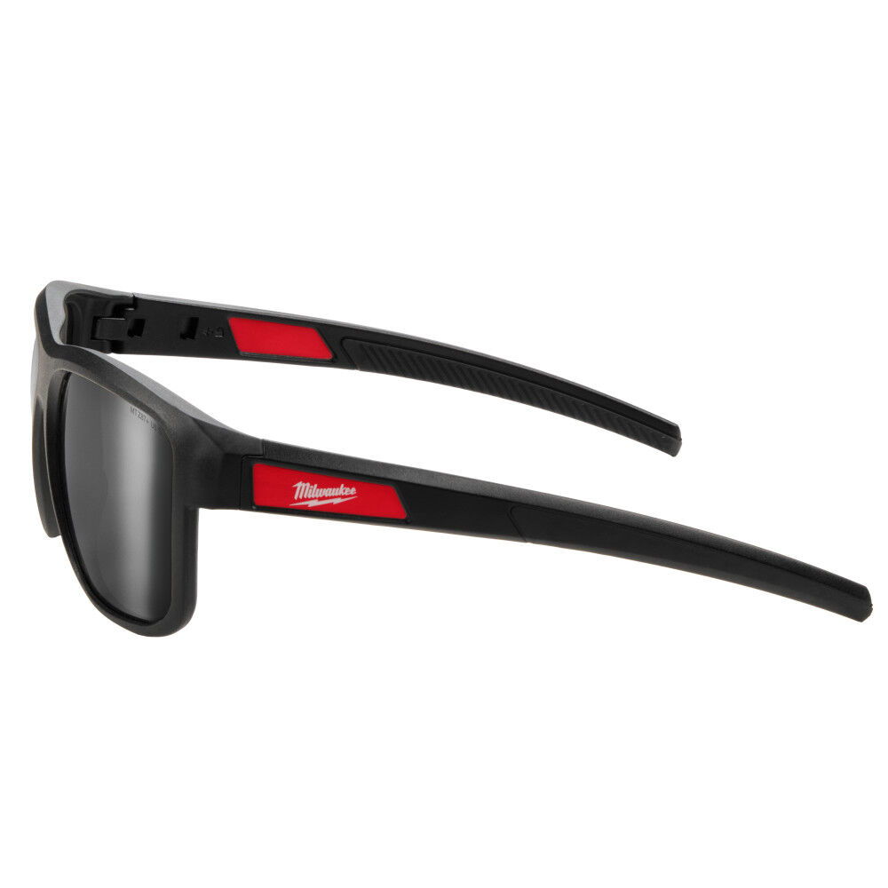 Milwaukee Polarized Full Frame Safety Glasses with Removable Side Shields  Silver Mirrored Dual Coat Lenses, large image number 4