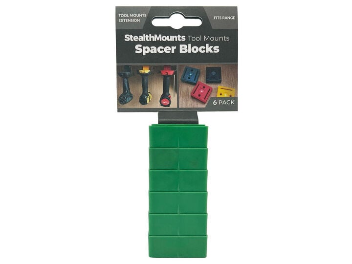 Stealthmounts Tool Mount Spacer 6pk Green